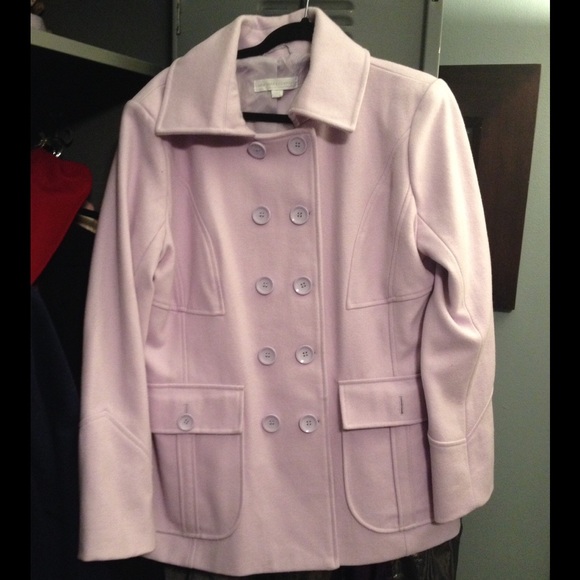 New York & Company Jackets & Blazers - Pale Purple/Lavender NY&Co Pea Coat