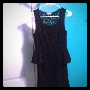 Black lace dress