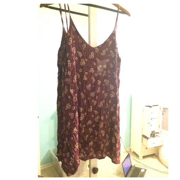 Brandy Melville floral burgundy dress