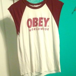 Obey short sleeve shirt