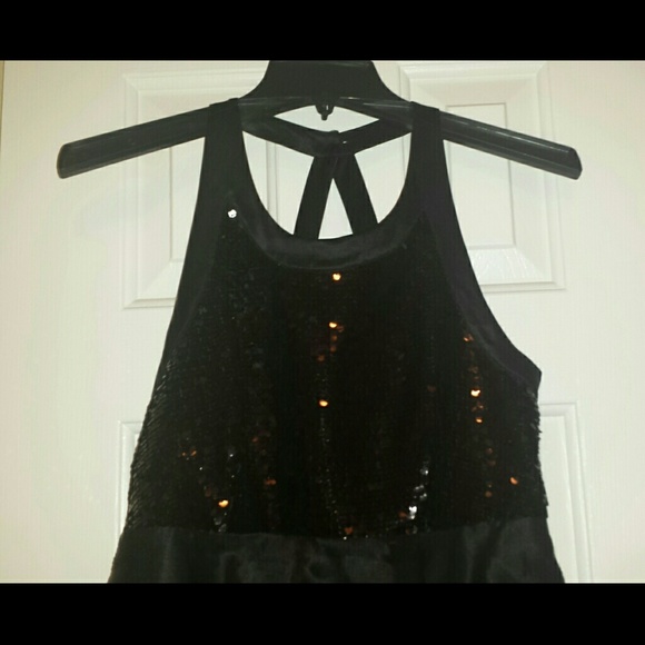 Bebe Black sequin dress