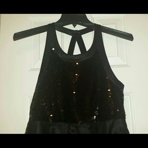 Bebe Black sequin dress