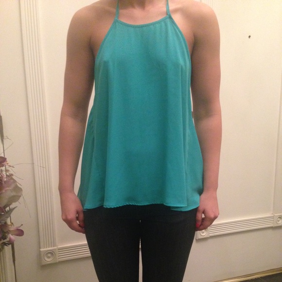 Teal tank top