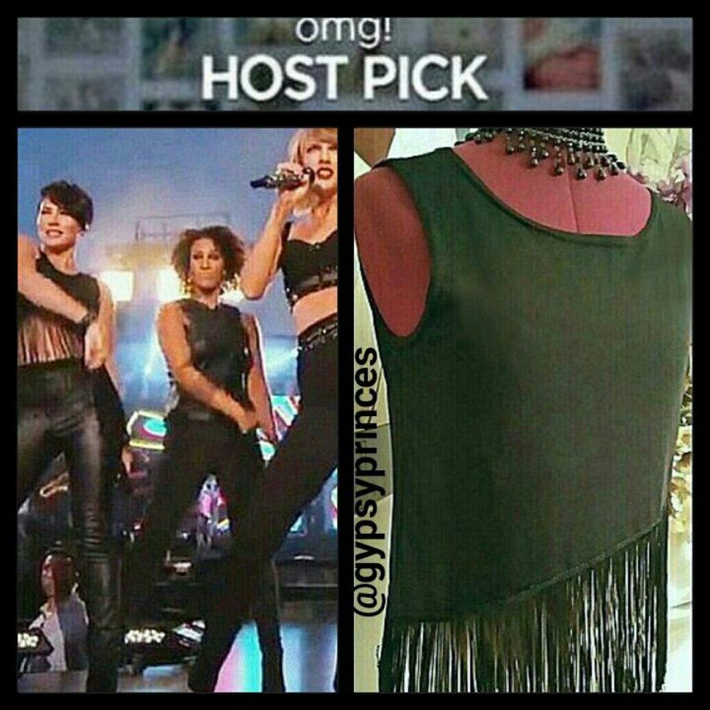 SALE H.P. SHAKE IT OFF FRINGE TOP