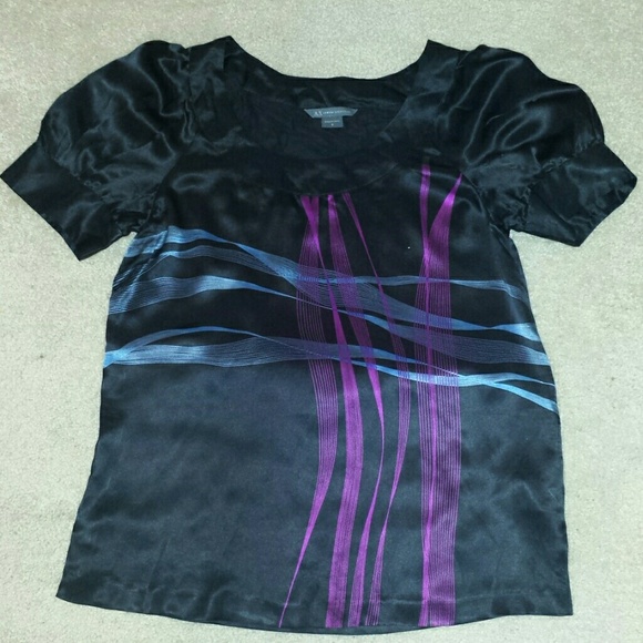 Black Silk Armani Blouse