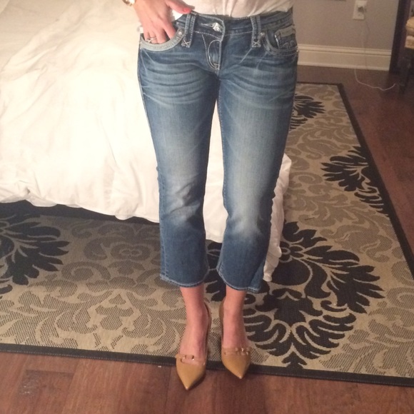 Rock Revival Alanis Capri jeans in Sz 28x23 1/2