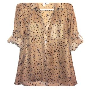 Brown and Black Starry Top