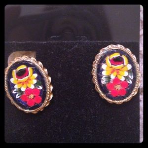 Vintage clip on earrings