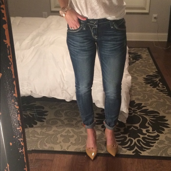 Rock Revival Charlotte skinnies Sz 27x31 and BKE