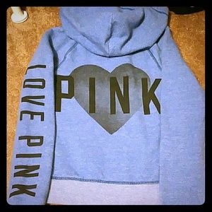 Victoria secret blue zip up