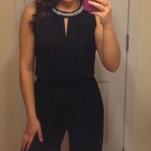 Embedded Black Jumpsuit