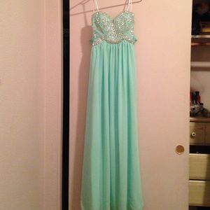 Light blue prom dress!