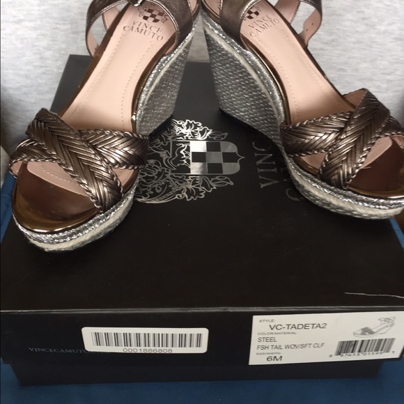 SOLD!!!!Vince Camuto Vc-Tadeta 2 Steel Wedge