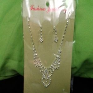 Necklace and earrings