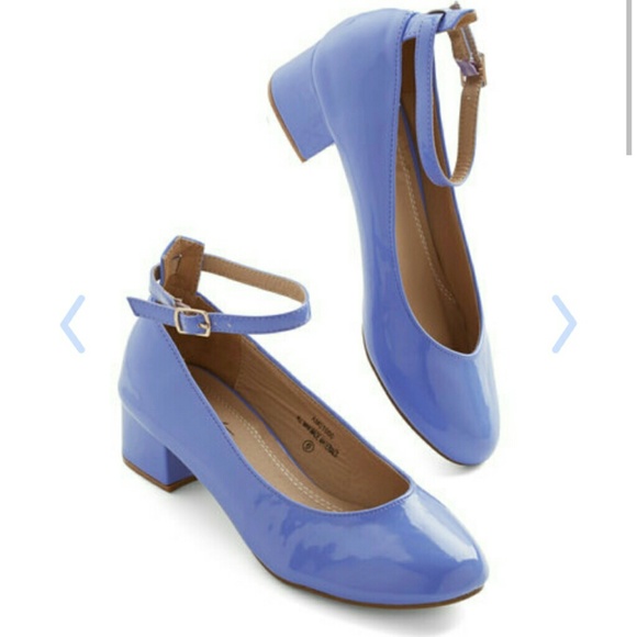Modcloth Literary Luck Periwinkle Heel