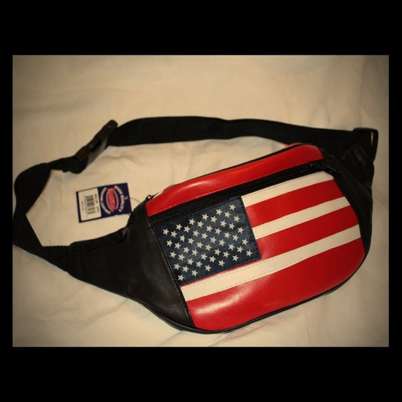 NWT American Flag Fanny Pack Bag