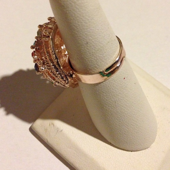 SALE 💍MultiColored stone cocktailRing💍 - Picture 3 of 4