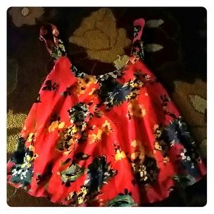 Floral print crop top