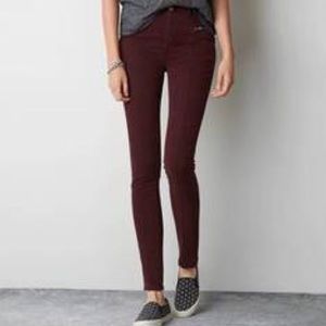 American Eagle Outfitter Burgundy jeggings