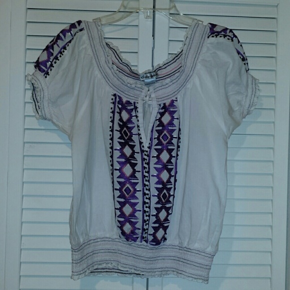 White off the shoulder blouse