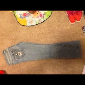 Distressed true religion jeans
