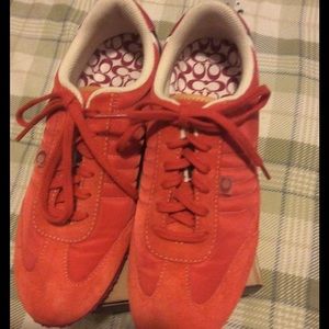 🔥🔥AUTHENTIC 🔥🔥COACH SNEAKERS ON FIRE RED💥💥💥