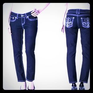 Seven7 brand Skinny straight leg black Jeans