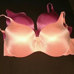 Lined demi bras