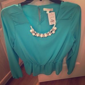 Turquoise Blouse