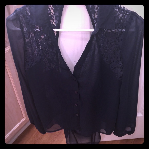 Navy Blue Blouse!