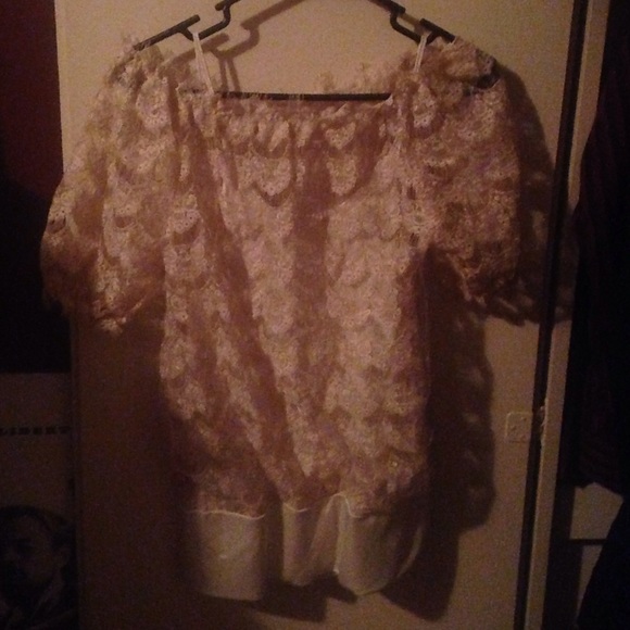 Vivienne tam gorgeous nylon metallic blouse