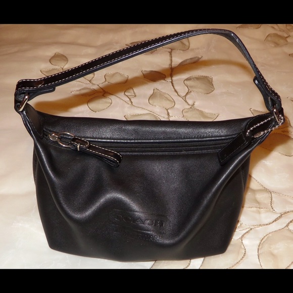 Coach Leather Cosmetic Top Handle Bag