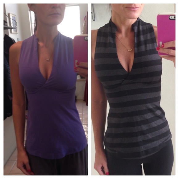 TWO Lululemon workout tops size 2. NWOT!