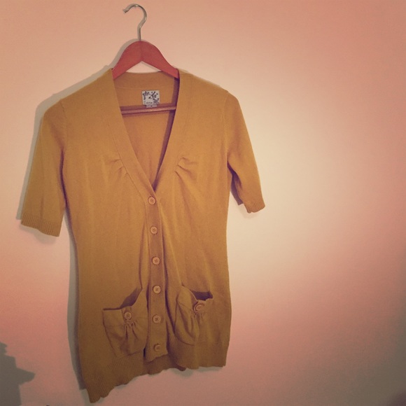 Mustard Tunic Cardigan