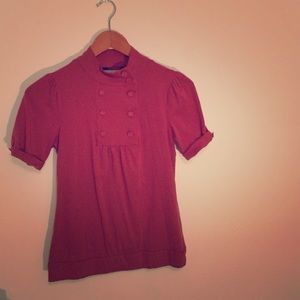 Paprika Colored Button Up Top