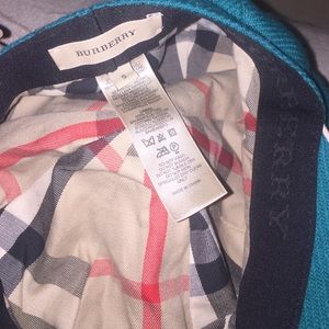 Green Burberry hat never wear.