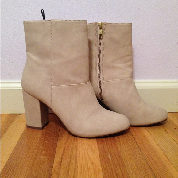 Beige booties
