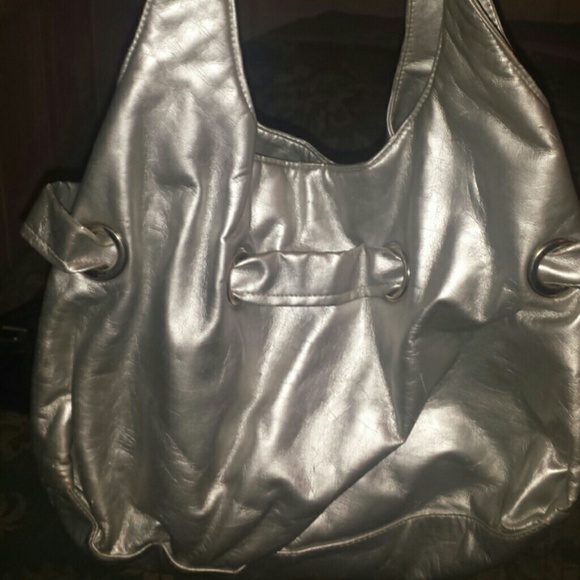 Silver handbag