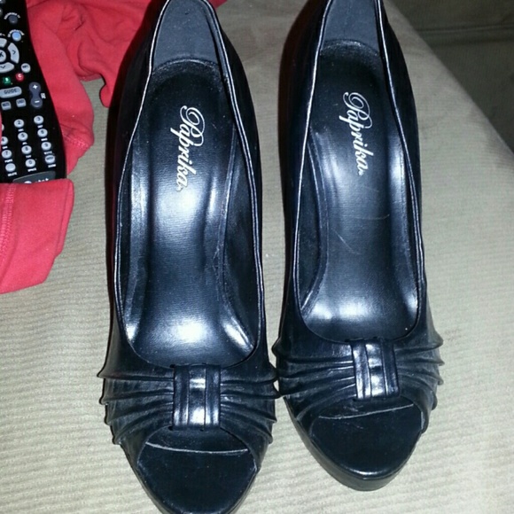 Black stilettos