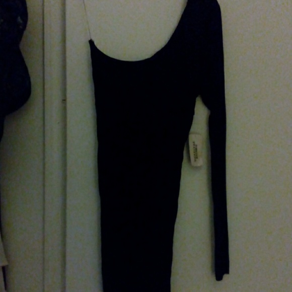 Forever 21 Dresses Black Mini One Arm Sleeve Dress Poshmark