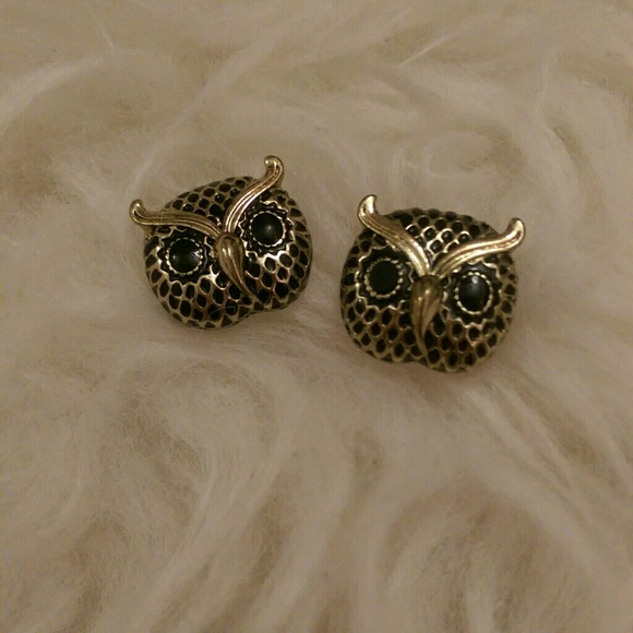 Owl Large Stud Earrings
