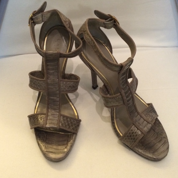 Lauren by Ralph Lauren Florie Sandal in Taupe - Picture 1 of 4
