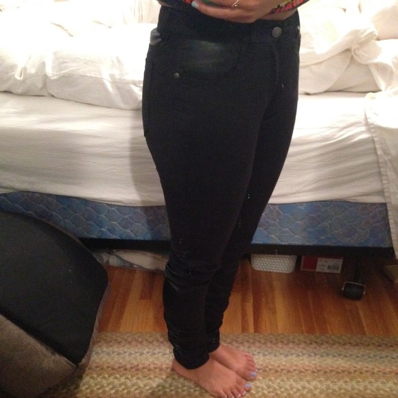 Leather sided jeans - Picture 4 of 4