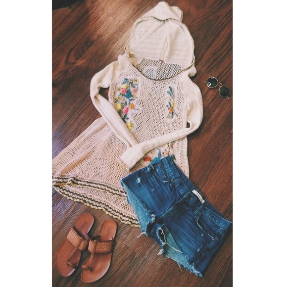 FP Ombré Floral Embellished Sweater