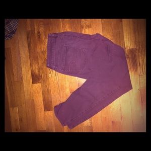 Dark Purple AE skinny Jeggings