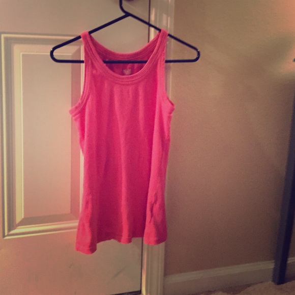 Pink athletic tank top