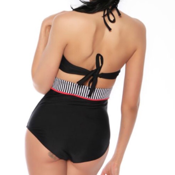 Black/white vintage bikini set - Picture 4 of 4