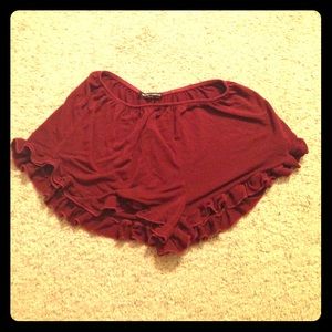 Brandy Melville Maroon shorts