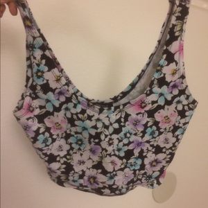 Forever 21 flower crop top
