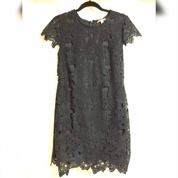 Francesca's Collections - Navy Blue Lace Dress
